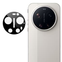 SKALO Xiaomi 17 Ultra 3D Linsskydd/Kameraskydd Härdat Glas - Svart