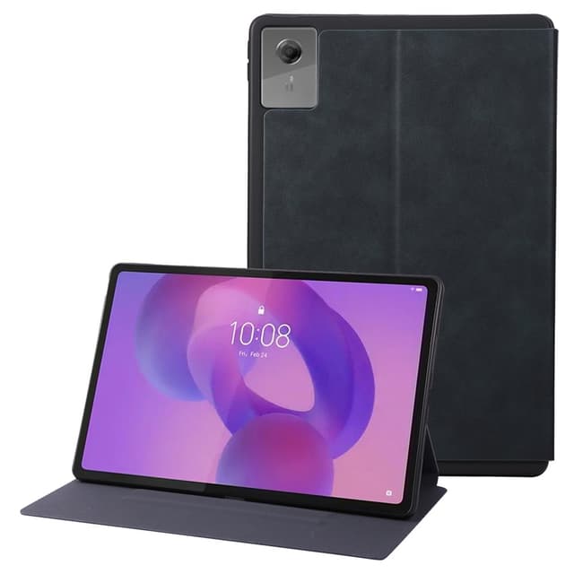 SKALO PU-Läder Fodral för Lenovo Idea Tab Plus - Blå