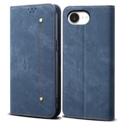 SKALO Jeans Lompakkokotelo sopii iPhone 17e - Sininen