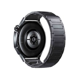 Metallinen ruostumattomasta teräksestä valmistettu ranneke, yhteensopiva Huawei GT5/GT6 -sarjan kanssa Harmaa 20 mm