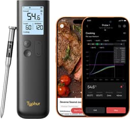 Typhur Sync Gold Lite ruokalämpömittari WT10 (musta/kulta)