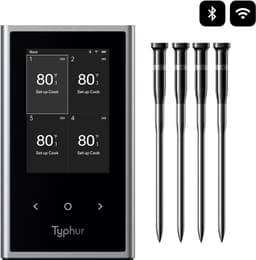 Typhur Sync Quad ruokalämpömittari WT08 (hopea/musta)