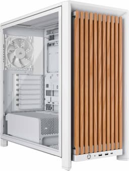 Corsair FRAME 4000D Wood RS PC kabinet (hvid)