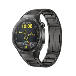 Ruostumattomasta teräksestä valmistettu kellon ranneke, yhteensopiva HUAWEI GT5 Pron kanssa - 22 mm:n vaihtoranneke Tummanharmaa