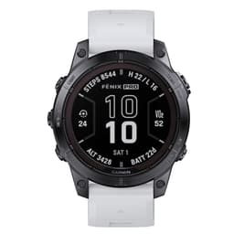 Tyylikäs pikakiinnityshihna Garmin Fenix 7X Pro -kelloon Valkoinen + sininen