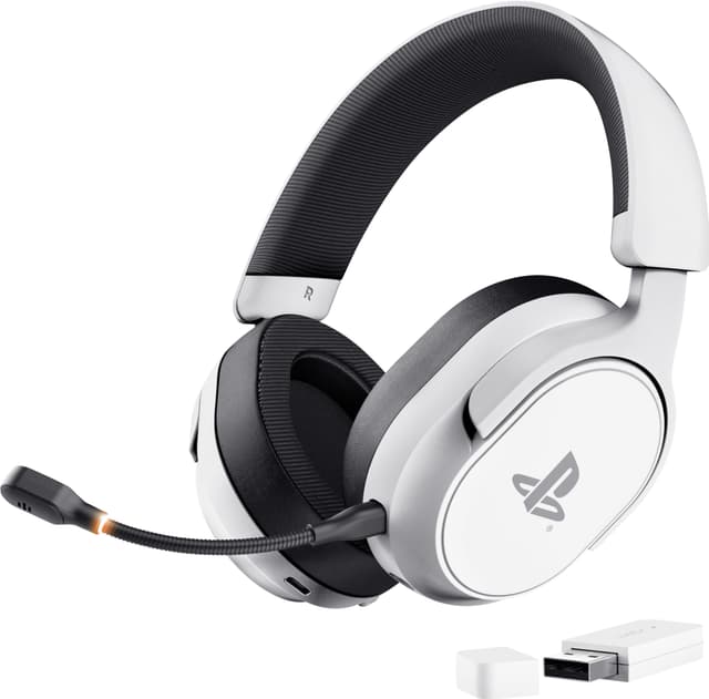 Trust GXT499 Forta PS5 trådløst gaming headset (hvid)