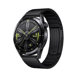 Titanium Klokkereim Kompatibel med Huawei GT4/Buds - 22mm Sort