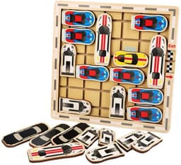 Morsom labyrint med biler for barn