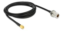 DeLOCK antennkabel, N hona - RP SMA hane, 50Ohm, 1,5m