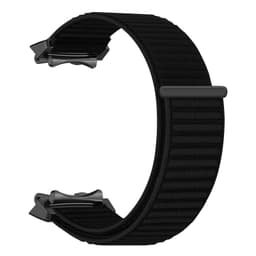 Nylonkudottu kellon ranneke, yhteensopiva Amazfit T-Rex 3:n kanssa - Hengittävä urheiluranneke Musta