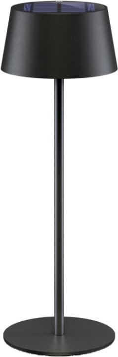 Goobay Trådlös LED-bordslampa med solcell, svart med touchkontroll, 150 lm, varmvit (3000 K), steglöst dimbar