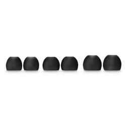 Hama Erstatnings Øreputer Silicone 6-Pack Svart