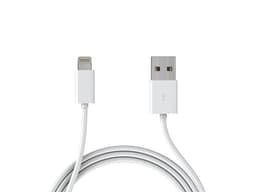 Ekstra kvalitet USB-kabel for iPhone og iPad, 1 meter (hvit)