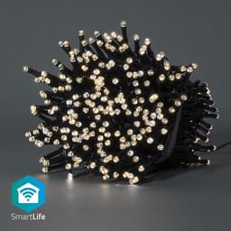 Nedis SmartLife Jouluvalot | Nauha | Wi-Fi | Lämmin Valkoinen | 400 LED's | 20.0 m | Android/ IOS