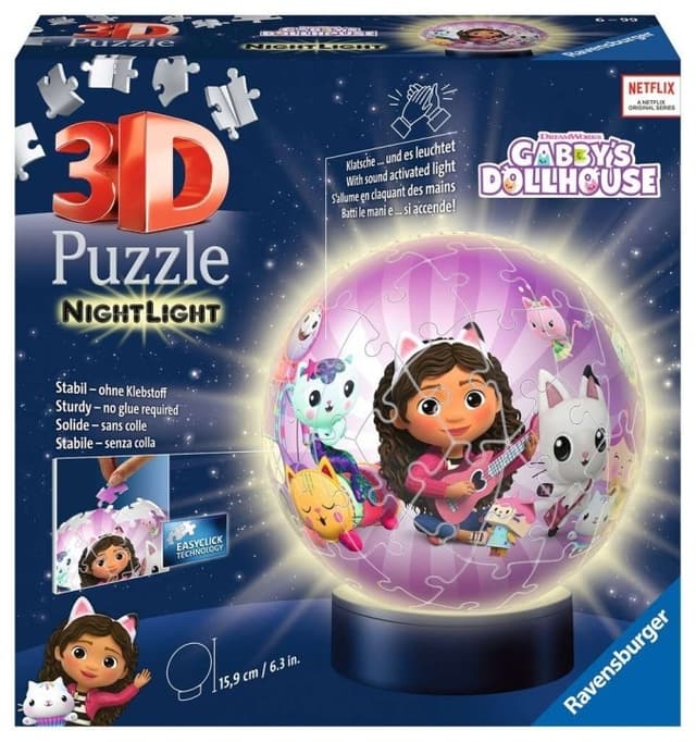 Ravensburger 3D-pussel Gabby's Dollhouse Nattlampa 72p (10311575)