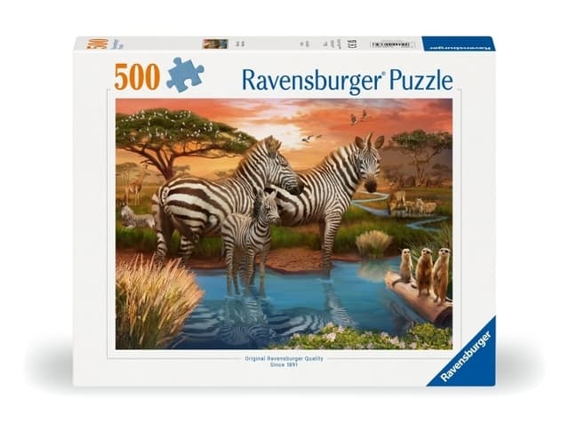 Ravensburger Pussel Zebror i solnedgång 500p (12000365)
