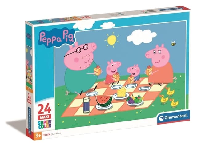 Clementoni Pussel Maxi, Peppa Pig, 24 delar - (I-24028)