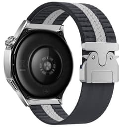 22mm Nylon Vevd Klokkereim for Huawei GT5/Watch 3/4 Pro Sort