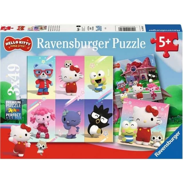 Ravensburger Pussel Hello Kitty Super Style 3x49p