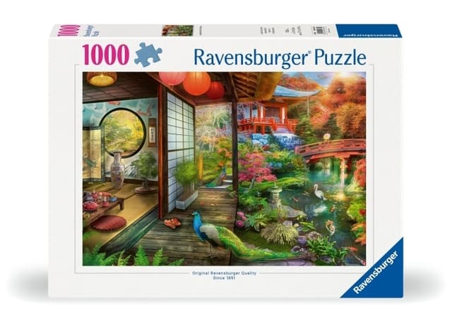 Ravensburger Pussel Japansk trädgård Tehus Kyoto 1000p (12000635)