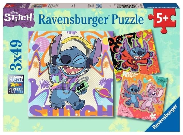 Ravensburger Pussel Disney Stitch 3x49p