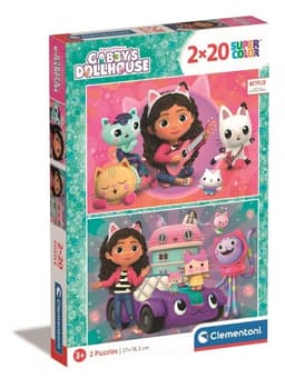 Clementoni 2x20 stk Puslespill Kids Gabbys dukkehus