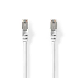 Nedis Cat 8.1 nätverkskabel | S/FTP | RJ45 hane | RJ45 hane | 0.15 m | Rund | LSZH | Vit | Kuvert
