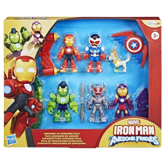Marvel Iron Man and his Awesome Friends 3"" Armored-Up Avengers Pack