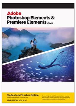 Adobe Photoshop 2026 & Premiere Elements 2026 Student & Teacher - PC W
