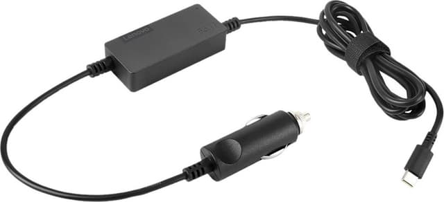 Lenovo 65W USB-C DC Travel Adapter auton virtasovitin 40AK0065WW (must