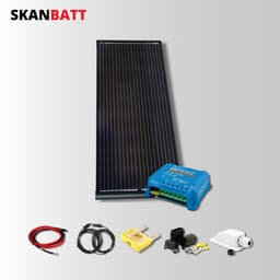 SKANBATT Solcellepakke - 190w Rammepanel (Aero VAN) - Victron MPPT 15A