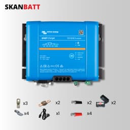 SKANBATT Ladepakke - Victron Phoenix Smart IP43 12V 50A 3-kanaler