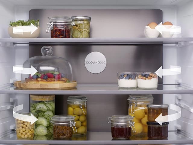 Flere luftkanaler gir aktiv sirkulering til alle hjørner