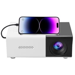 Projektor Hemmabio HD Bärbar LED-projektor Skärmspegling Stöder 1080P