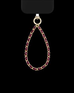 Phone Wristlet Strap Cherry Gold