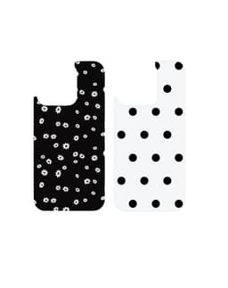 Print Pack iPhone 12 Pro Max / 13 Pro Max / 14 Pro Max / 15 Pro Max / 16 Pro Max Ecru Noir