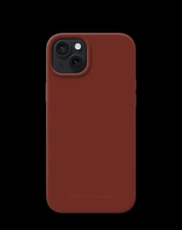 Silicone Case MagSafe iPhone 15 Plus Dark Amber