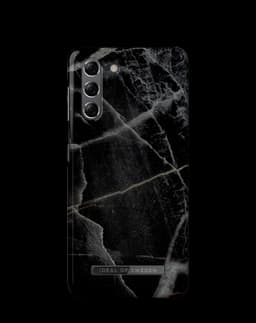 Printed Case Galaxy S21 Black Thunder Marble