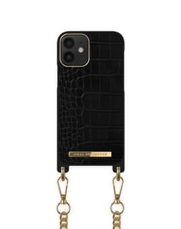 Necklace Case iPhone 12 Mini Jet Black Croco