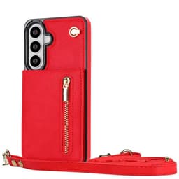 Zipper necklace case till Samsung Galaxy S26 Plus - Röd