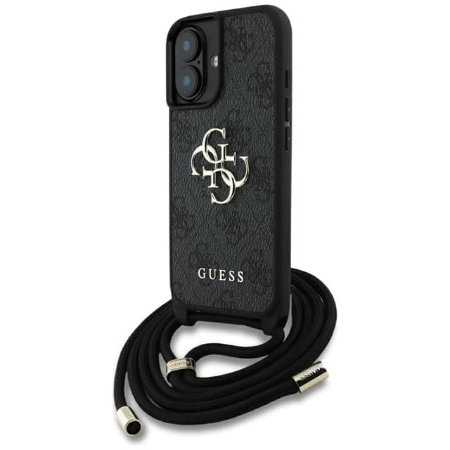 Guess Mobilskal till iPhone 16 Crossbody Big Logo - Svart