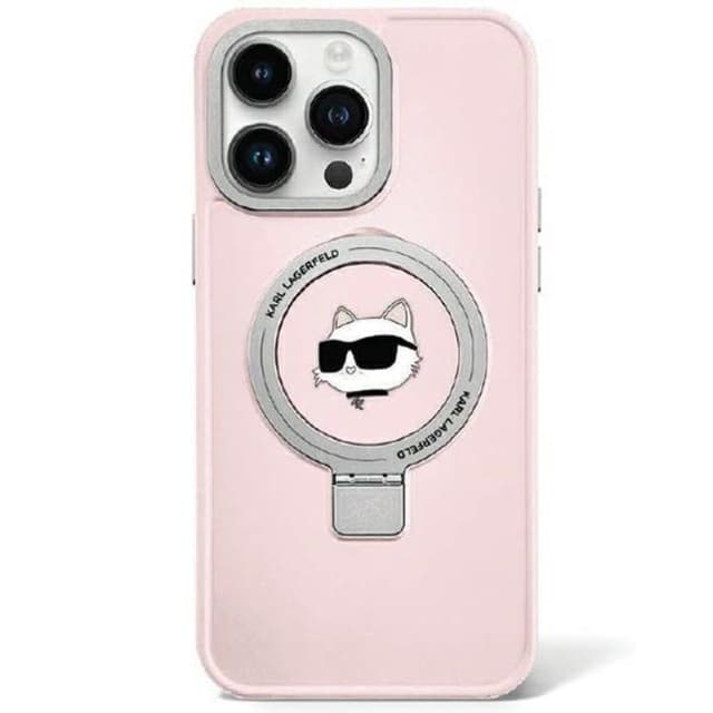 KARL LAGERFELD Telefontaske til iPhone 15 MagSafe Ringstativ