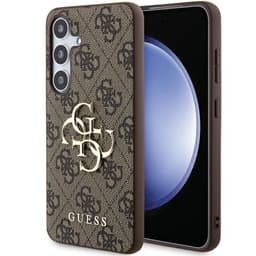 Guess Galaxy A55 5G Mobilskal Big Metall Logo - Brun