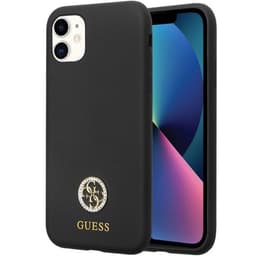 Guess Mobilskal till iPhone 11/XR Silikon Logo Strass - Svart