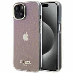 Guess Mobilskal till iPhone 15 IML Faceted Mirror Disco Iridescent