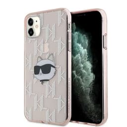Karl Lagerfeld Mobilskal till iPhone 11/XR IML Choupette Head - Rosa