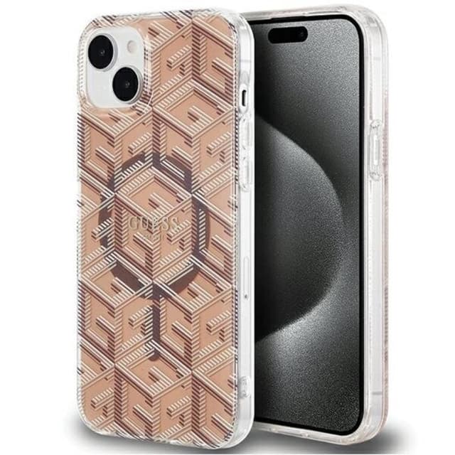 Guess Telefontaske til iPhone 15/14 Plus Magsafe IML gCube - Brun