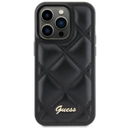 Guess Mobilskal till Galaxy S23 FE Quilted Metal Logo - Svart