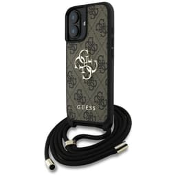Guess Mobilskal till iPhone 16 Crossbody Big Logo - Brun
