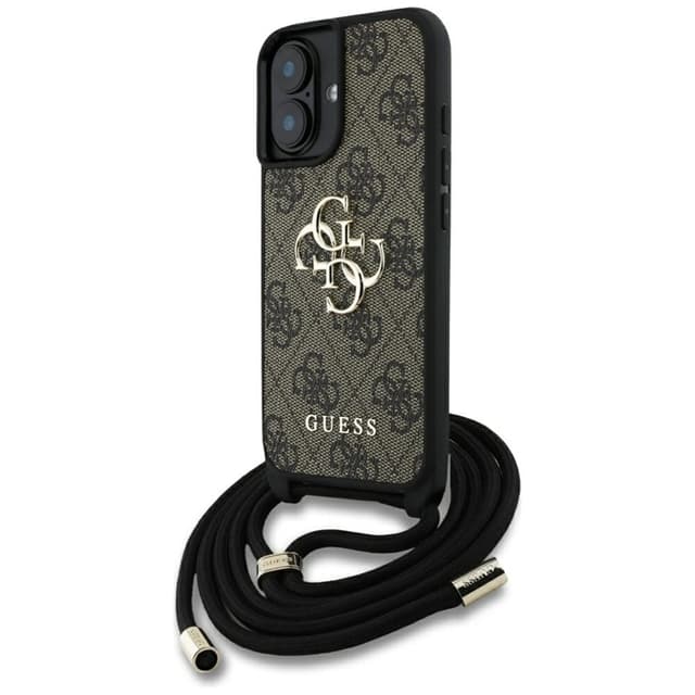 Guess Mobilskal till iPhone 16 Crossbody Big Logo - Brun